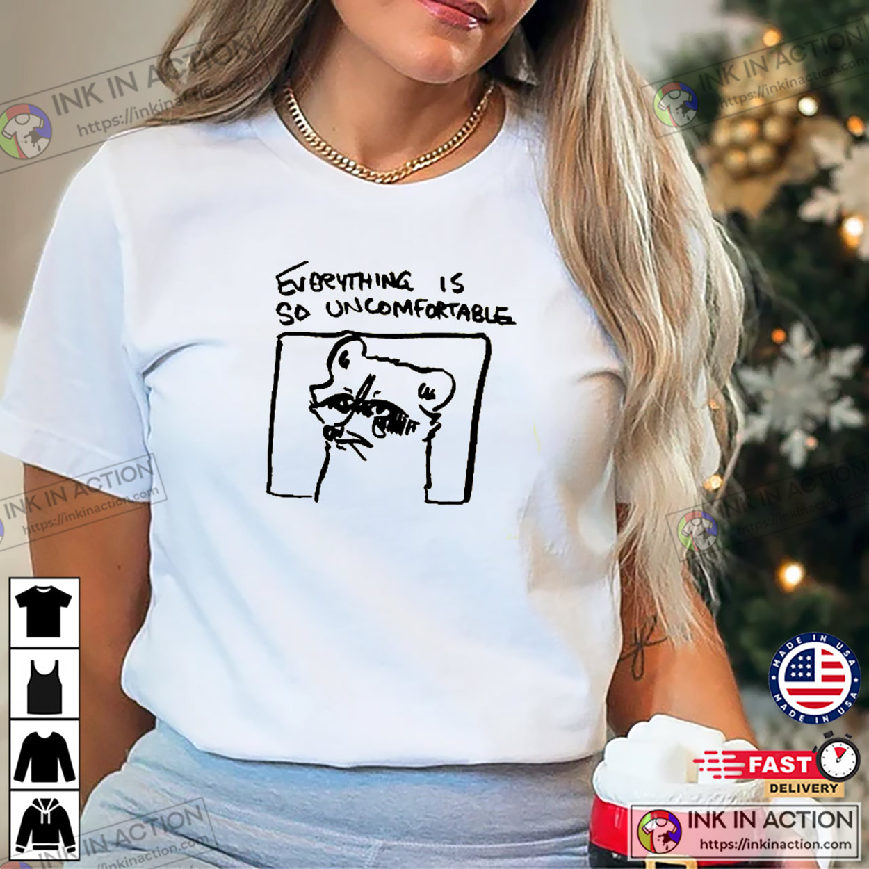 Everything Is So Uncomfortable Sad Raccoon Meme Shirt Everything Is So Uncomfortable Sad Raccoon Meme Shirt