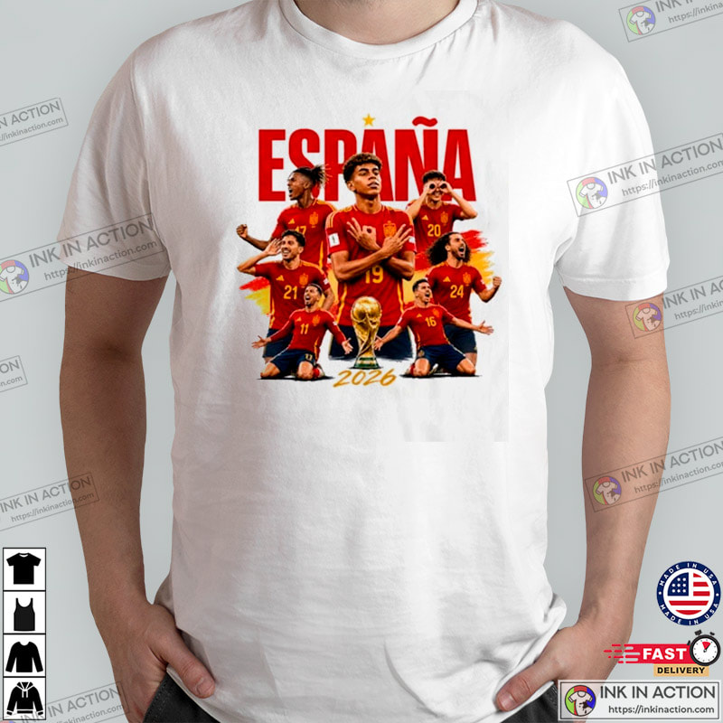 FIFA Espana World Cup 2026 Champions Shirt FIFA Espana World Cup 2026 Champions Shirt