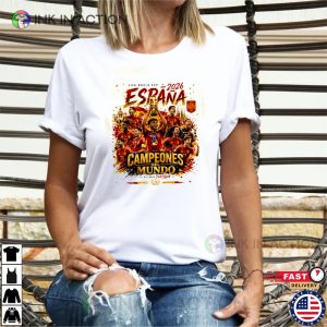FIFA World Cup 2026 Champions Espana Campeones Del Mundo Soccer Shirt 3 InkInAction.com