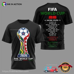 FIFA World Cup 2026 The Host Schedule 2-sided Shirt