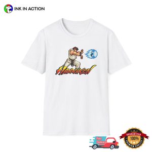 Fighting Arcade Game Ryu Hadouken Shirt InkInAction.com