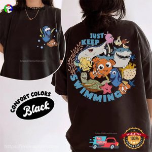 Finding Nemo Just Keep Swimming 2-sided Shirt