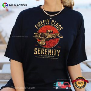 FireFly Class Serenity Retro Sci-fi Galaxy Spaceship Comfort Shirt