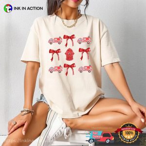Firefighter Firetruck Coquette Comfort Colors Shirt
