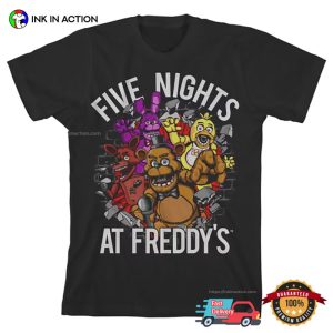 Five Nights at Freddy's Horror Game Graphic Tee 3 InkInAction.com