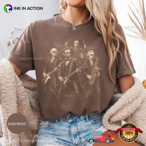 Fourth Of July Patriot Funny Founding Fathers Band Comfort Colors Shirt 3 InkInAction.com