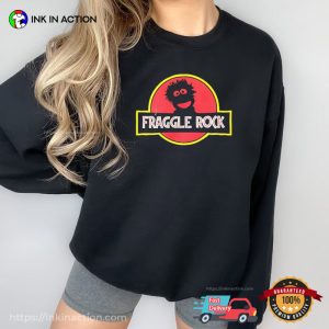 Fraggle Rock Logo Parody Jurassic Park Tee Fraggle Rock Logo Parody Jurassic Park Tee