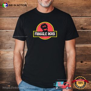Fraggle Rock Logo Parody Jurassic Park Tee 3 InkInAction.com
