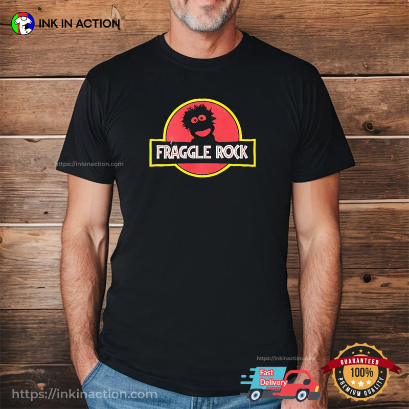 Fraggle Rock Logo Parody Jurassic Park Tee Fraggle Rock Logo Parody Jurassic Park Tee