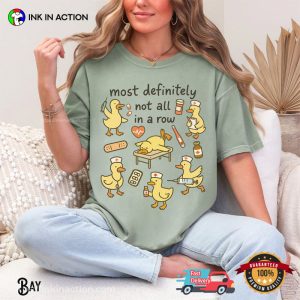 Funny Nurse Ducks In A Row Comfort Colors Shirt