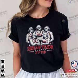 Funny USA Founding Fathers Dream Team 1776 Patriotic T-shirts