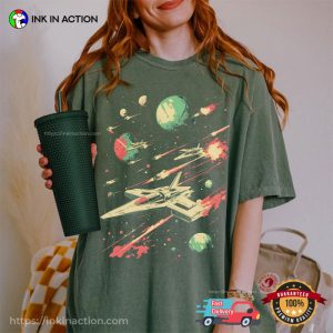 Galaxy Space Battle Retro Sci-fi Comfort Colors Shirt