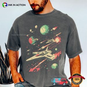 Galaxy Space Battle Retro Sci-fi Comfort Colors Shirt