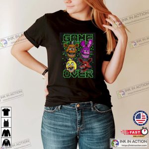 Game Over Five Nights At Freddy’s Mascot Heads Shirt