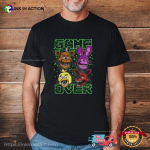 Game Over Five Nights At Freddy’s Mascot Heads Shirt