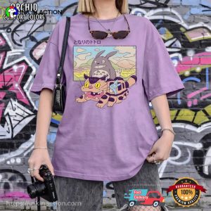 Ghibli My Neighbor Totoro Catbus Scence Comfort Colors Shirt 3 InkInAction.com