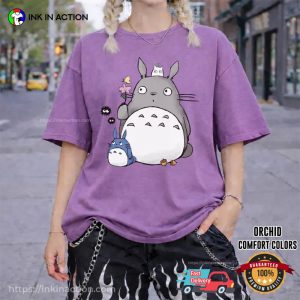 Ghibli My Neighbor Totoro Chill Scene Comfort Colors Shirt 3 InkInAction.com