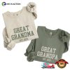 Great Grandma Great Grandpa Custom Grandparents Matching Gifts Shirt