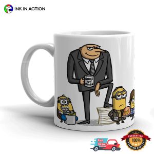 Gru And Minions, Dunder Minion Evil Company Coffee Mug 1 InkInAction.com