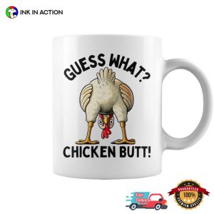 Guess What Chicken Butt Meme Coffee Mug 2 InkInAction.com