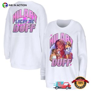Hilary Duff Lucky Me Music Tour Vintage Style Tee