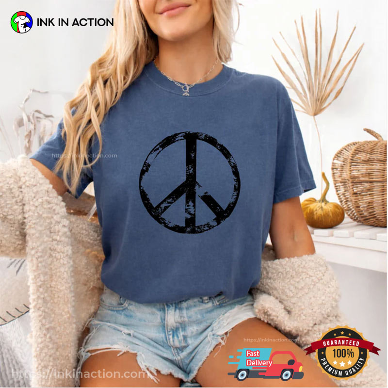 Hippie Peace Sign Retro Comfort Colors Shirt Hippie Peace Sign Retro Comfort Colors Shirt