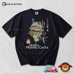 Howl's Moving Castle Comfort Colors Shirt, Studio Ghibli Gift Apparel 2 InkInAction.com