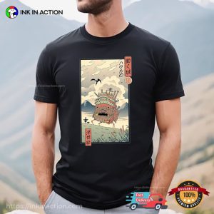 Howl’s Moving Castle Retro Studio Ghibli Cartoon Japanese Shirt
