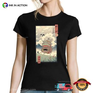 Howl's Moving Castle Retro Studio Ghibli Cartoon Japanese Shirt 2 InkInAction.com