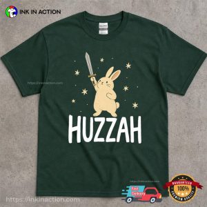 Huzzah Bunny Sword Cute Rabbit Knight Shirt