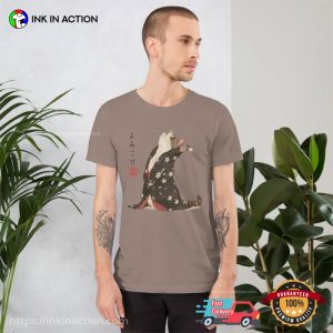 Japanese Dancing Cat Japanese Streetwear Tee