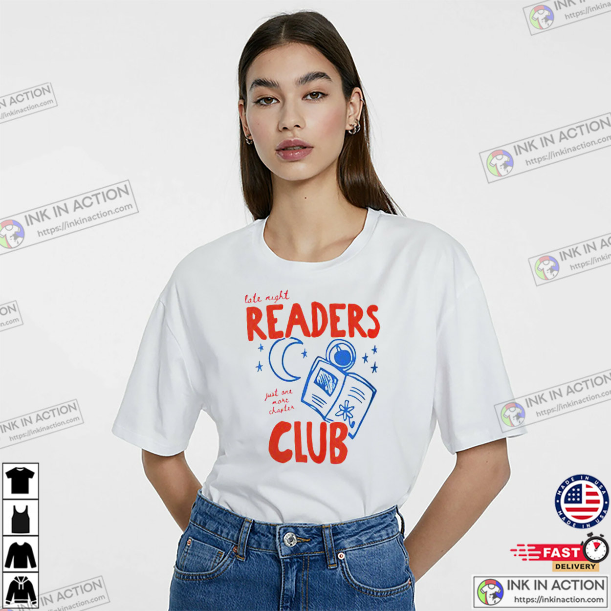 Late Night Readers Club Book Themed Shirts Late Night Readers Club Book Themed Shirts