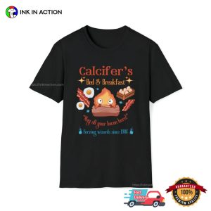Magic flame Calcifer Howl’s Moving Castle Graphic Shirt 2 InkInAction.com