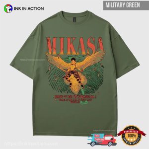 Mikasa Attack On Titan Anime Gifts Comfort Colors Shirt