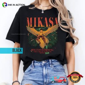 Mikasa Attack On Titan Anime Gifts Comfort Colors Shirt