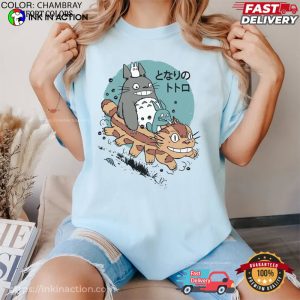 My Neighbor Totoro Catbus Japanese Anime Comfort Colors Shirt