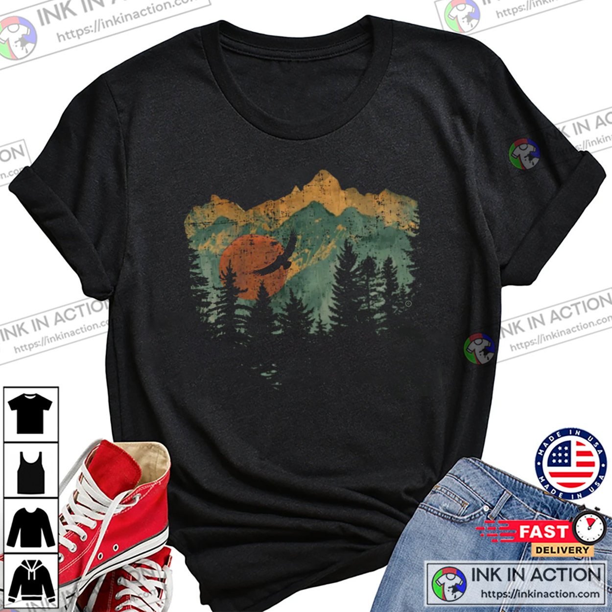 Nature Camping Outdoors Mountain View Shirt Nature Camping Outdoors Mountain View Shirt