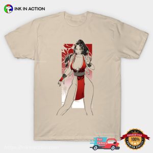 Ninja Mai Shiranui Red Costume Graphic Gaming T-shirts