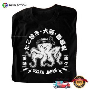 Osaka Japan Takoyaki Restaurant Vintage Japan Tee 2