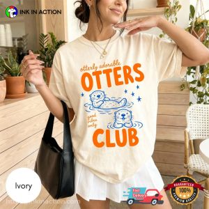 Otterly Adorable Otters Club Comfort Colors Shirt 3 InkInAction.com