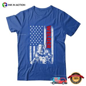 Patriotic Welder America Flag Shirt