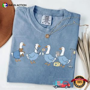 Pediatric Nurse Goose Gifts Comfort Colors Shirt 2 InkInAction.com