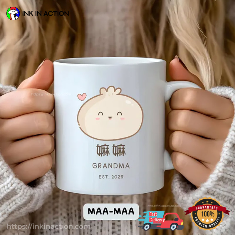 Personalized Grandpa Grandma Bao Dumpling Cup, Best Grandparent Presents Personalized Grandpa Grandma Bao Dumpling Cup, Best Grandparent Presents