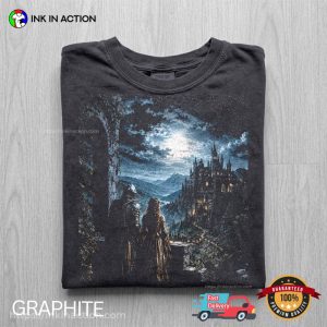 Princess And Knight Medieval Castle Moonlit Night Comfort Colors Shirt