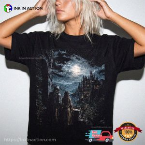 Princess And Knight Medieval Castle Moonlit Night Comfort Colors Shirt