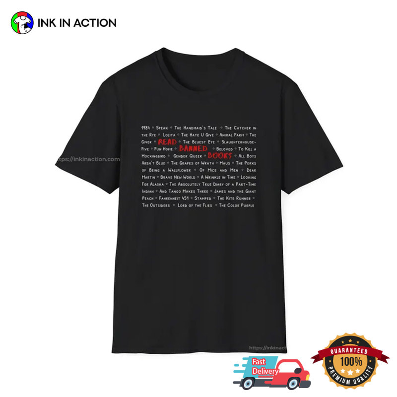 Read Banned Books, Banned Book List Shirt Read Banned Books, Banned Book List Shirt