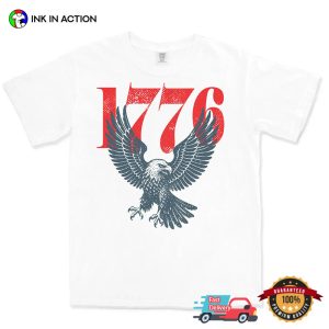 Retro 1776 Bald Eagle America 250 Patriot Comfort Colors Shirt