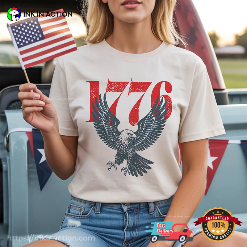 Retro 1776 Bald Eagle America 250 Patriot Comfort Colors Shirt Retro 1776 Bald Eagle America 250 Patriot Comfort Colors Shirt