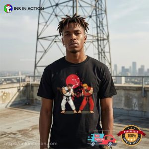 Retro 90s Ken Vs Ryu Street Fighter Shirt