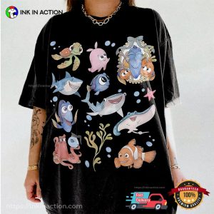 Retro Finding Nemo Characters Shirt